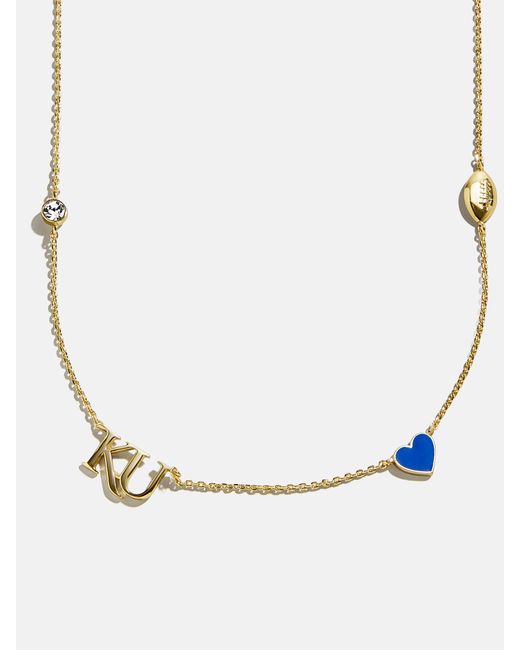 BaubleBar Natural University Of Kansas Spaced Charm Necklace