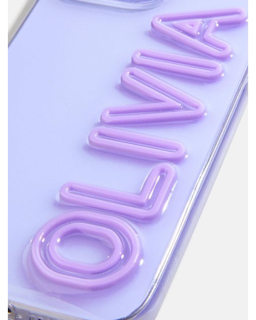 BaubleBar Purple Fine Line Custom Iphone Case