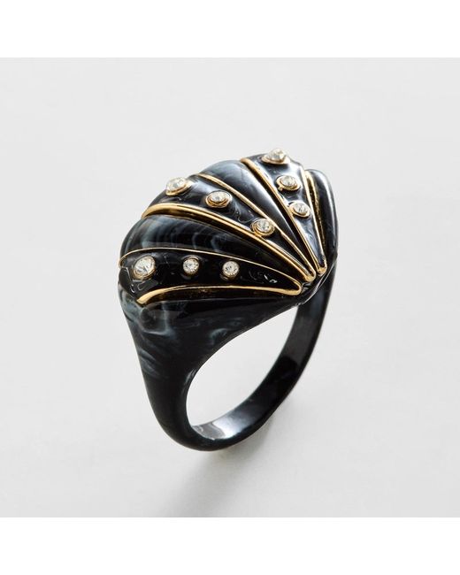 BaubleBar Gray Nikki Shell Statement Ring