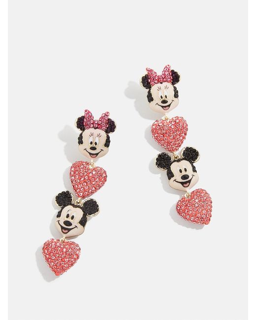 BaubleBar White Mickey & Minnie Disney Drop Earrings