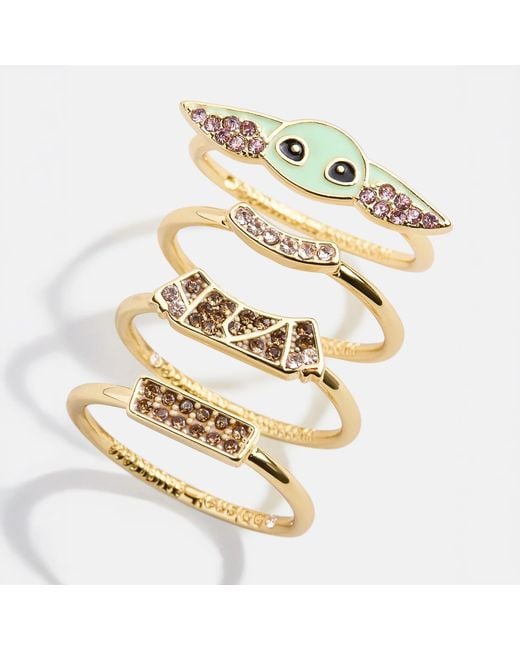 BaubleBar Metallic Star Warstm Grogutm Ring Set
