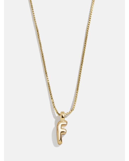 BaubleBar White Gwen Mini Bubble Initial Necklace