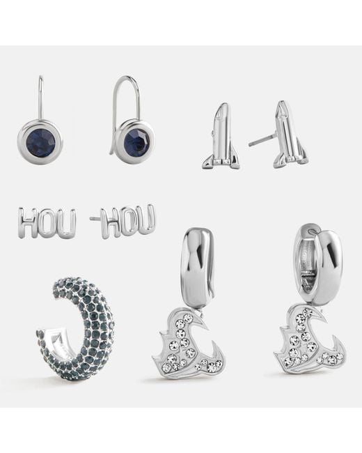 BaubleBar White Nfl Earring Stack Set