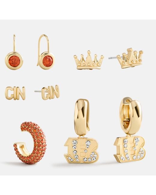 BaubleBar Metallic Nfl Earring Stack Set