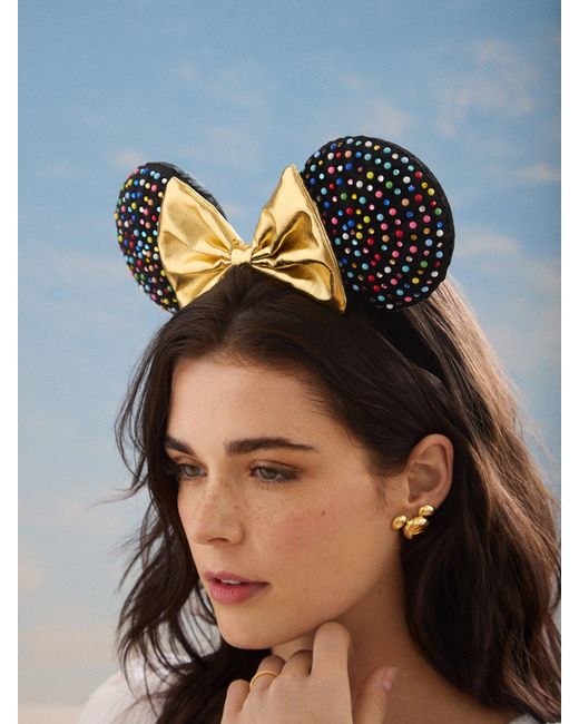BaubleBar Minnie Mouse Disney Multicolored Gem Ears Headband