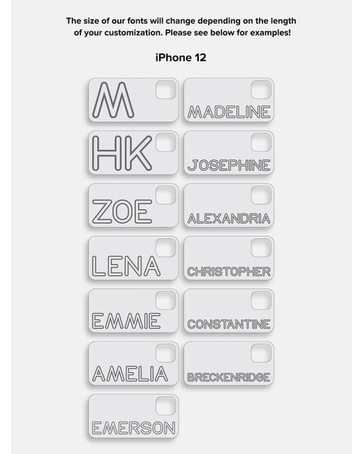 BaubleBar Black Fine Line Custom Iphone Case