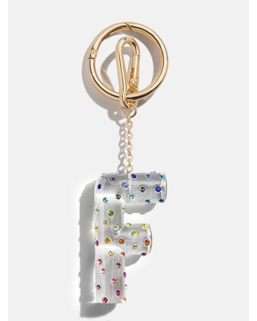 BaubleBar White Confetti Initial Bag Charm