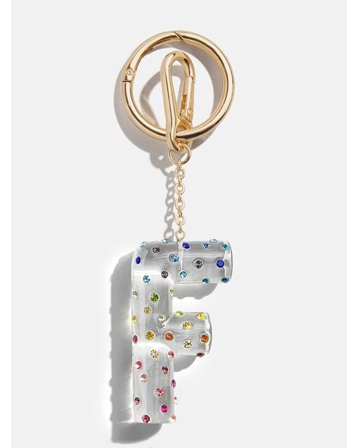 BaubleBar White Confetti Initial Bag Charm