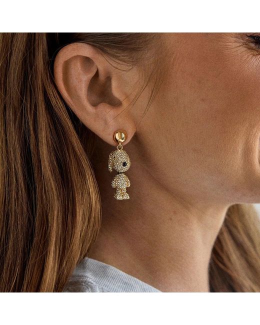 BaubleBar White Peanuts Snoopy Statement Earrings