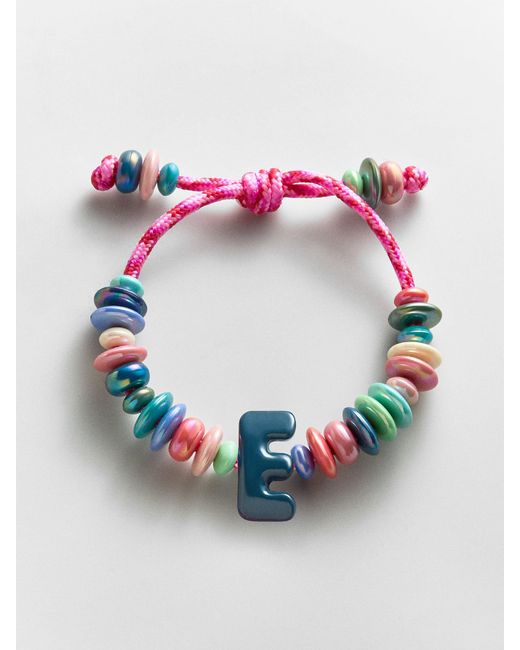 BaubleBar Gray Make Waves Initial Bracelet
