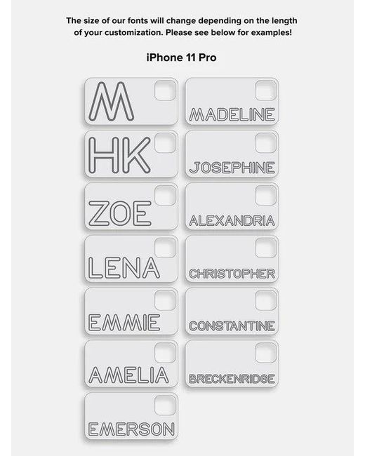 BaubleBar White Fine Line Custom Iphone Case