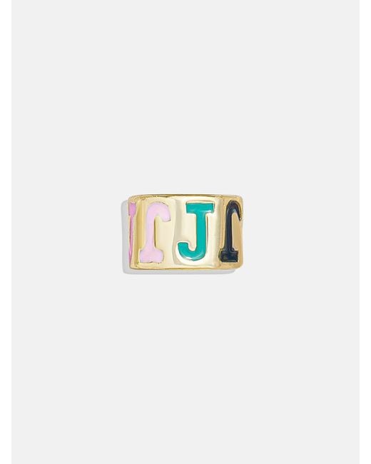 BaubleBar Black Initial 360 Spinner Charm
