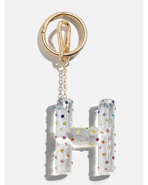 BaubleBar White Confetti Initial Bag Charm