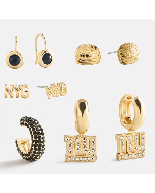 BaubleBar Metallic Nfl Earring Stack Set