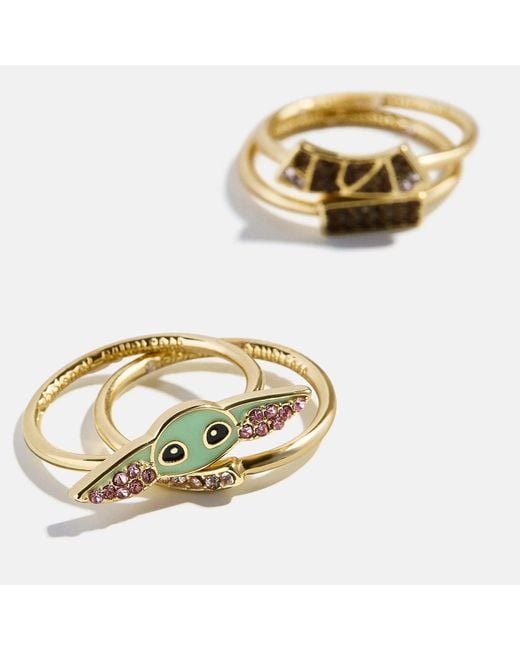 BaubleBar Metallic Star Warstm Grogutm Ring Set