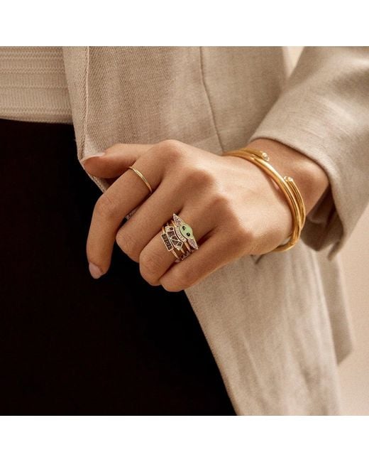 BaubleBar Metallic Star Warstm Grogutm Ring Set