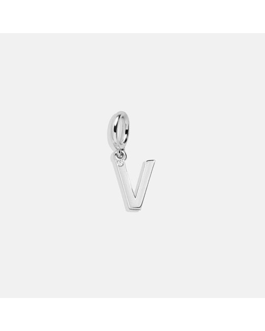 BaubleBar White Classic Silver Initial Cluster Charm