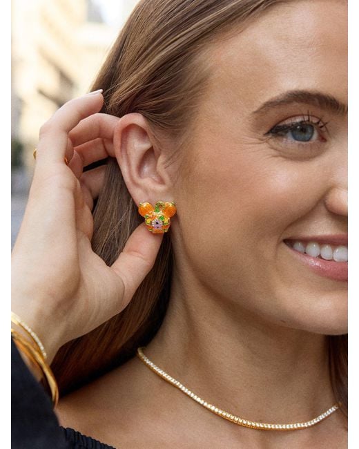 BaubleBar Multicolor Disney Mickey Mouse Haunted Pumpkin Earrings