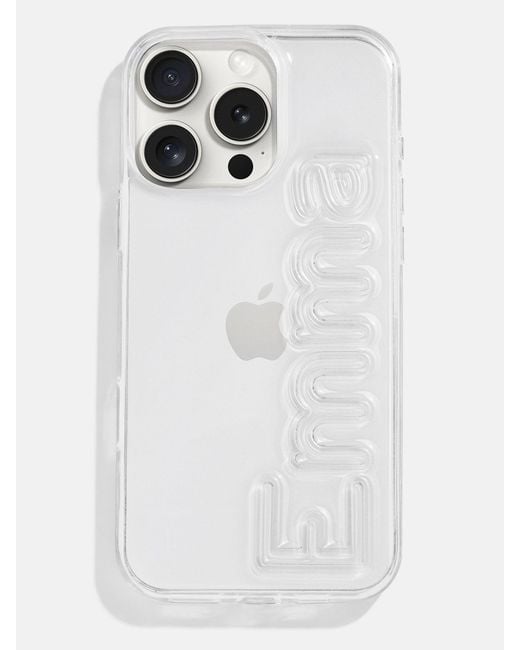BaubleBar White Fine Line Custom Iphone Case