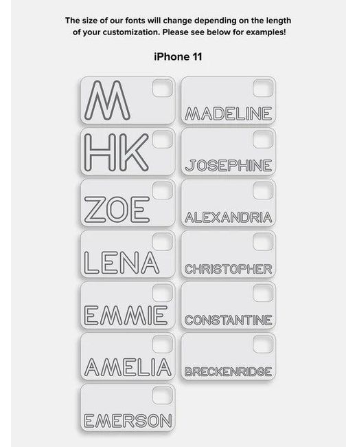 BaubleBar White Fine Line Custom Iphone Case