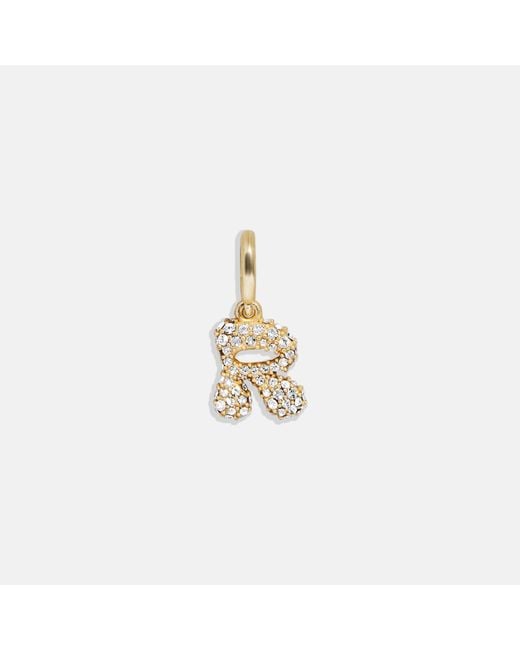 BaubleBar White Pavé Bubble Initial Cluster Charm