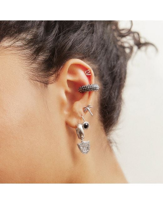 BaubleBar White Nfl Earring Stack Set