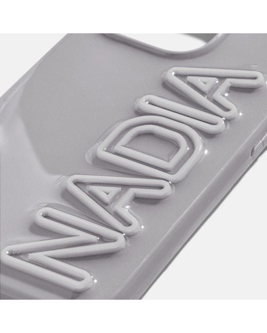 BaubleBar Gray Fine Line Custom Iphone Case