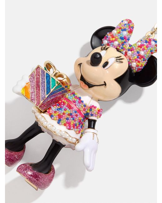 BaubleBar Disney Minnie Mouse Celebration Bag Charm in Pink | Lyst
