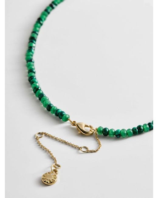 BaubleBar Mini Semi-precious Custom Necklace in Metallic | Lyst