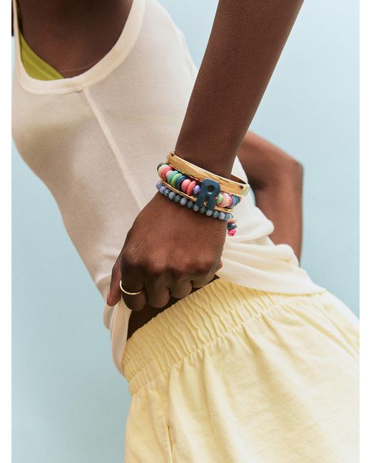 BaubleBar Gray Make Waves Initial Bracelet