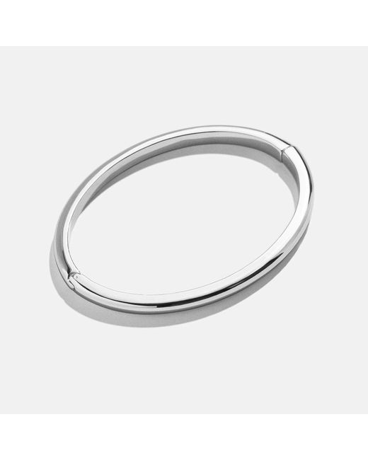 BaubleBar White Nadia Classic Hinge Bangle