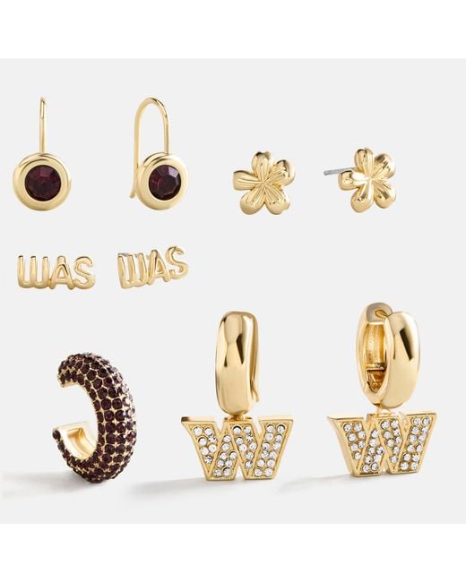 BaubleBar Metallic Nfl Earring Stack Set