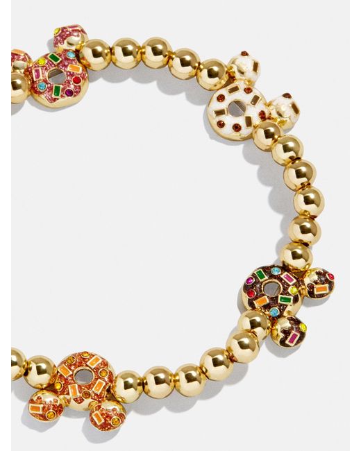 BaubleBar Metallic Disney Mickey Mouse Donut Bracelet