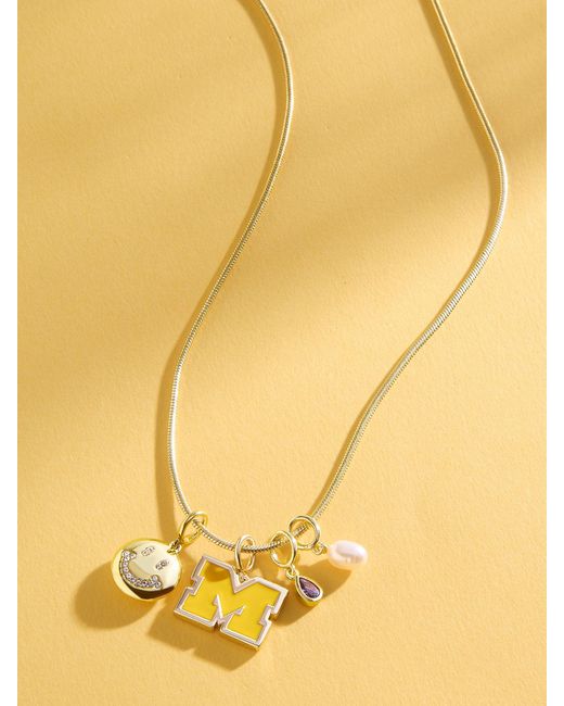 BaubleBar Yellow University Of Michigan Cluster Charm