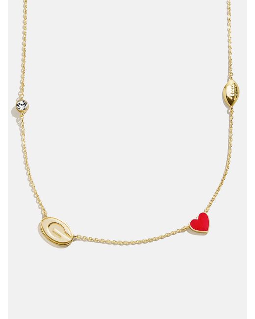 BaubleBar Natural University Of Georgia Spaced Charm Necklace