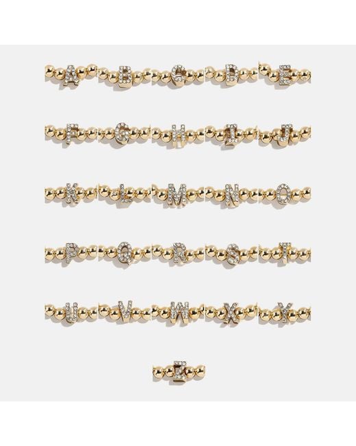 BaubleBar Metallic Repeating Initial Pisa Bracelet
