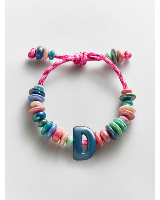 BaubleBar Gray Make Waves Initial Bracelet