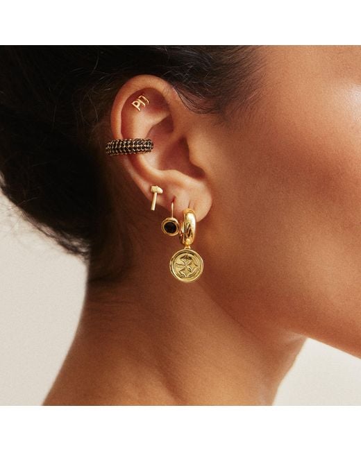 BaubleBar Metallic Nfl Earring Stack Set