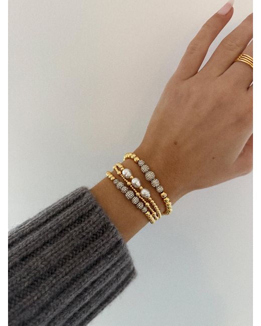 BaubleBar Metallic Pavé Pisa Bracelet