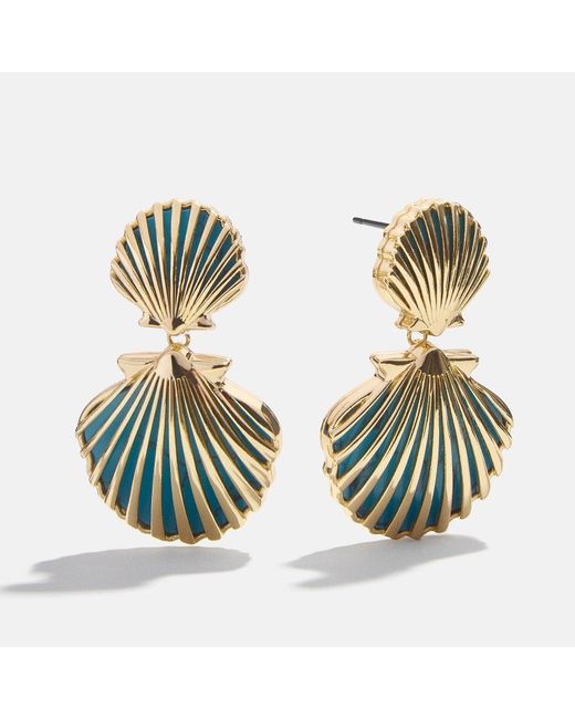 BaubleBar Metallic Marni Seashell Earrings