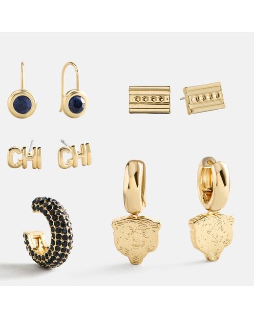 BaubleBar Metallic Nfl Earring Stack Set
