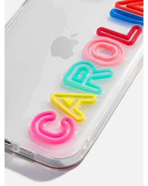 BaubleBar Fine Line Custom Iphone Case in White | Lyst