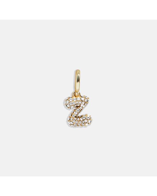 BaubleBar White Pavé Bubble Initial Cluster Charm