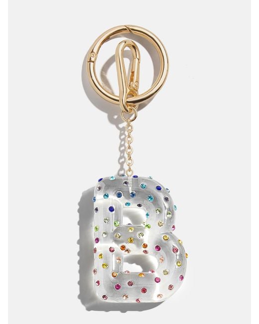 BaubleBar White Confetti Initial Bag Charm