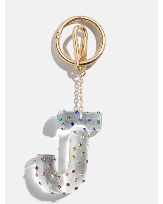 BaubleBar White Confetti Initial Bag Charm