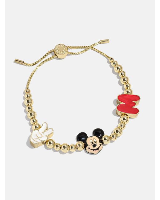 BaubleBar White Disney Mickey Mouse Pisa Charm Bracelet