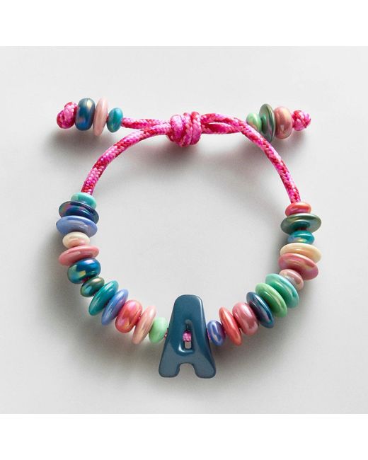 BaubleBar Gray Make Waves Initial Bracelet