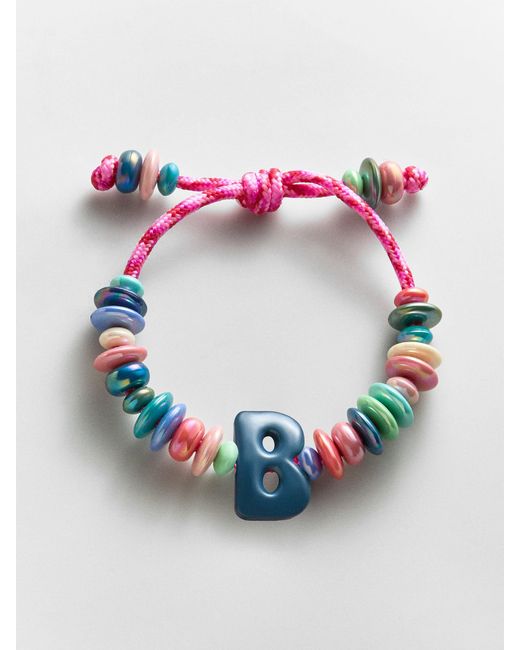 BaubleBar Gray Make Waves Initial Bracelet