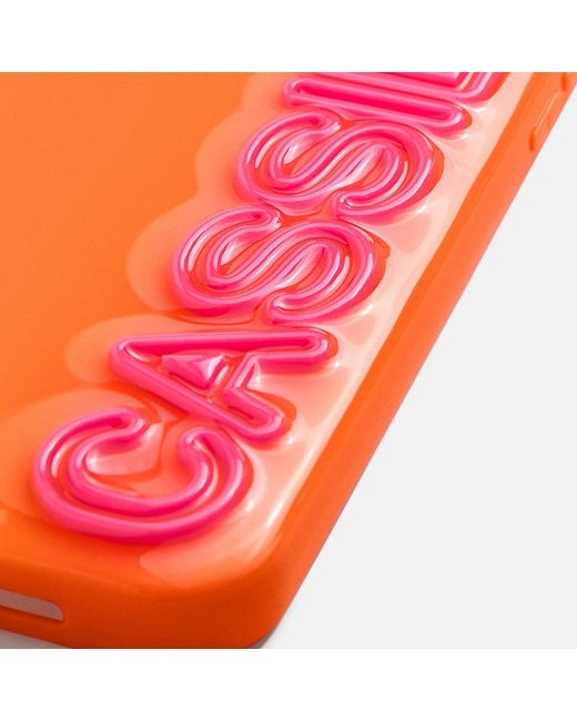 BaubleBar Orange Fine Line Custom Iphone Case