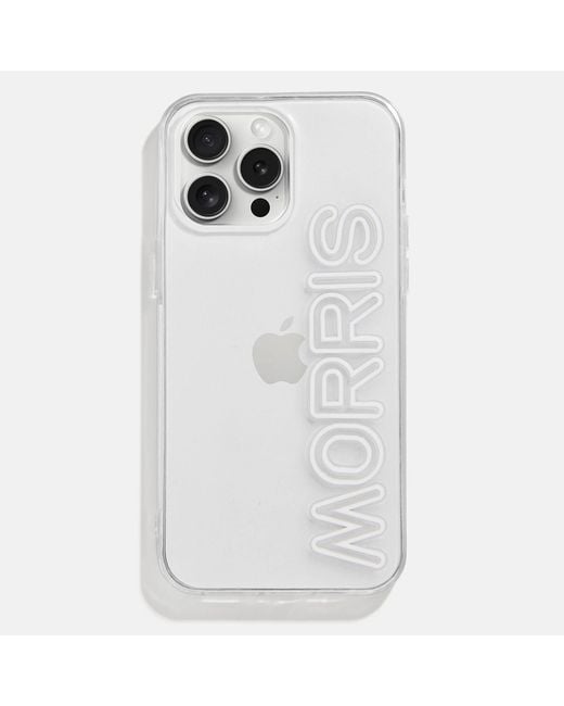 BaubleBar White Fine Line Custom Iphone Case